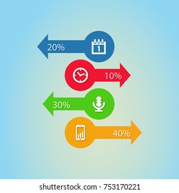 Infographic design template can be used for workflow layout, diagram, number options, web design. Infographic business concept with 6 options, parts, steps or processes. Abstract background.