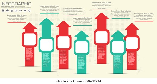 Infographic design template with christmas theme. Vector illustration.