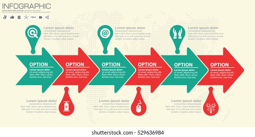 Infographic design template with christmas theme. Vector illustration.