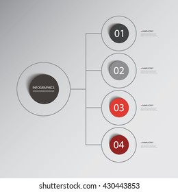 Infographic Design Template with Circles