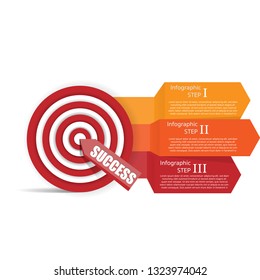 infographic design template concept 4 option, part, steps to goal for success something with can be used for presentation, banner, graphic, business flow and diagram.Abstract template.