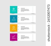 Infographic design template. Creative concept with 4 steps