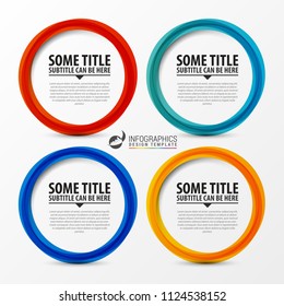 Infographic design template. Creative concept with 4 steps. Can be used for workflow layout, diagram, banner, webdesign. Vector illustration