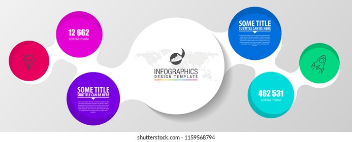 Infographic design template. Creative concept with 2 steps. Can be used for workflow layout, diagram, banner, webdesign. Vector illustration
