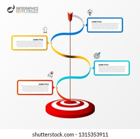 Infographic design template. Creative concept with 4 steps. Can be used for workflow layout, diagram, banner, webdesign. Vector illustration