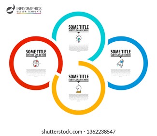 Infographic design template. Creative concept with 4 steps. Can be used for workflow layout, diagram, banner, webdesign. Vector illustration