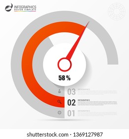 Infographic design template. Creative concept with 3 steps. Can be used for workflow layout, diagram, banner, webdesign. Vector illustration