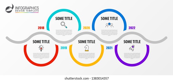 Infographic design template. Creative concept with 5 steps. Can be used for workflow layout, diagram, banner, webdesign. Vector illustration