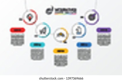 Infographic design template. Creative concept with 5 steps. Can be used for workflow layout, diagram, banner, webdesign. Vector illustration