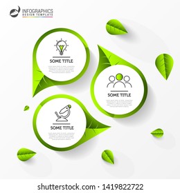Infographic design template. Creative concept with 3 steps. Can be used for workflow layout, diagram, banner, webdesign. Vector illustration