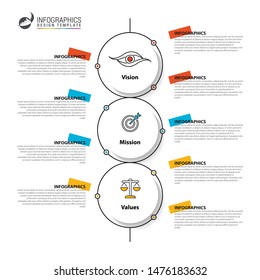 Infographic design template. Creative concept with 3 steps. Can be used for workflow layout, diagram, banner, webdesign. Vector illustration