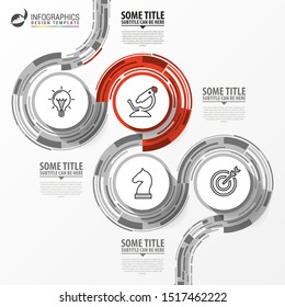 Infographic design template. Creative concept with 4 steps. Can be used for workflow layout, diagram, banner, webdesign. Vector illustration.