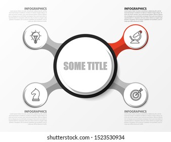 Infographic design template. Creative concept with 4 steps. Can be used for workflow layout, diagram, banner, webdesign. Vector illustration.