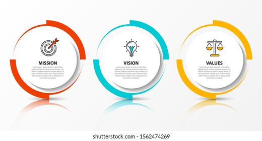 Infographic design template. Creative concept with 3 steps. Can be used for workflow layout, diagram, banner, webdesign. Vector illustration