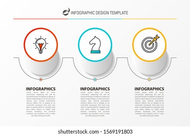 Infographic design template. Creative concept with 3 steps. Can be used for workflow layout, diagram, banner, web design. Vector illustration