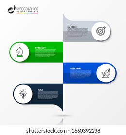 Infographic design template. Creative concept with 4 steps. Can be used for workflow layout, diagram, banner, webdesign. Vector illustration