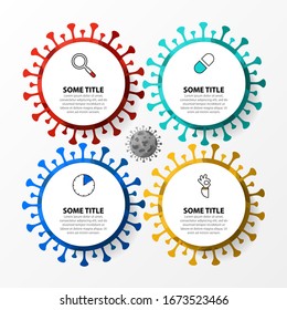 Infographic design template. Creative concept with 4 steps. Can be used for workflow layout, diagram, banner, webdesign. Vector illustration