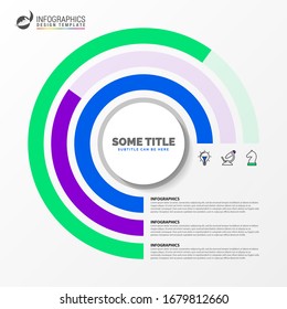 Infographic design template. Creative concept with 3 steps. Can be used for workflow layout, diagram, banner, webdesign. Vector illustration