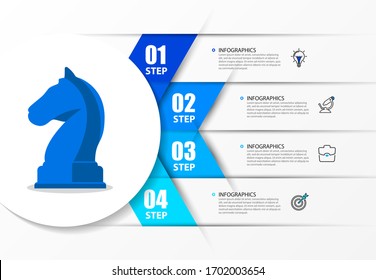 Infographic Design Template. Creative Concept With 4 Steps. Can Be Used For Workflow Layout, Diagram, Banner, Webdesign. Vector Illustration