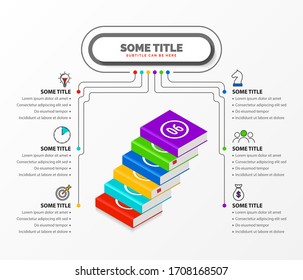Infographic design template. Creative concept with 6 steps. Can be used for workflow layout, diagram, banner, webdesign. Vector illustration