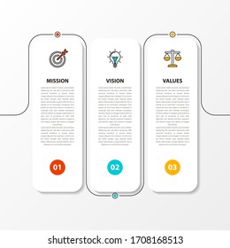 Infographic design template. Creative concept with 3 steps. Can be used for workflow layout, diagram, banner, webdesign. Vector illustration