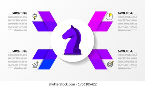 Infographic design template. Creative concept with 4 steps. Can be used for workflow layout, diagram, banner, webdesign. Vector illustration