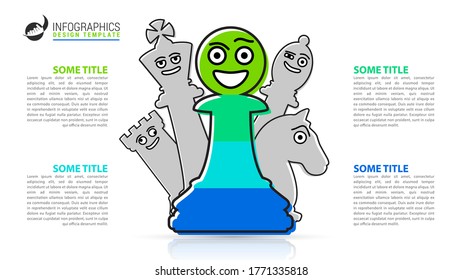 Infographic design template. Creative concept with 4 steps. Can be used for workflow layout, diagram, banner, webdesign. Vector illustration