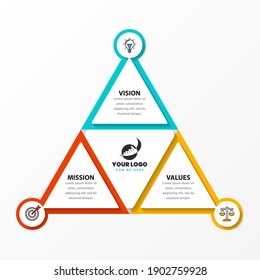 Infographic design template. Creative concept with 3 steps. Can be used for workflow layout, diagram, banner, webdesign. Vector illustration