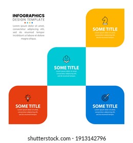 Infographic design template. Creative concept with 4 steps. Can be used for workflow layout, diagram, banner, webdesign. Vector illustration