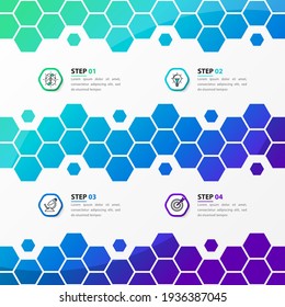 Infographic design template. Creative concept with 4 steps. Can be used for workflow layout, diagram, banner, webdesign. Vector illustration