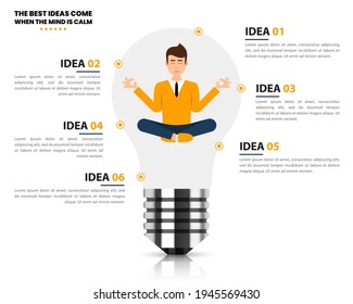 Infographic design template. Creative concept with 6 steps. Can be used for workflow layout, diagram, banner, webdesign. Vector illustration