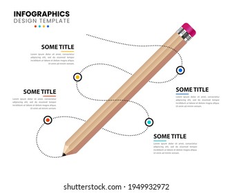 Infografische Design-Vorlage. Kreatives Konzept mit 4 Schritten. Kann für Workflow-Layout, Diagramm, Banner, Webdesign verwendet werden. Vektorgrafik.