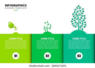 Plantilla de diseño infográfico. Concepto creativo con 3 pasos. Se puede utilizar para diseño de flujo de trabajo, diagrama, banner, diseño web. Ilustración del vector