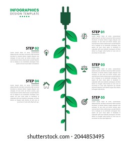 Infographic design template. Creative concept with 5 steps. Can be used for workflow layout, diagram, banner, webdesign. Vector illustration.