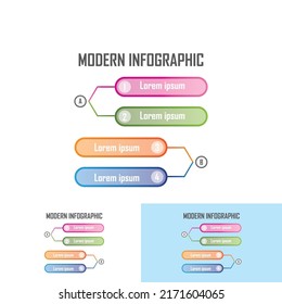 Infografische Design-Vorlage. kreatives Design-Konzept für Business Workflow Layout-Diagramm Banner Webdesign. Vektorgrafik