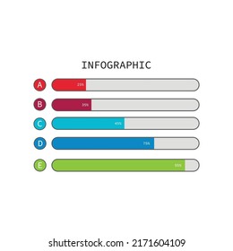 Plantilla de diseño infográfico. concepto de diseño creativo para diseño de flujo de trabajo de negocio diseño de banner de diseño web. Ilustración del vector