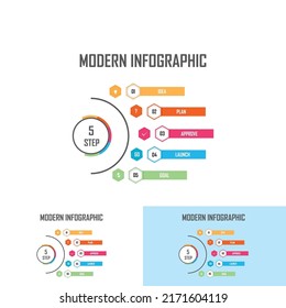 Infographic design template. creative design concept for  business workflow layout  diagram  banner  webdesign. Vector illustration