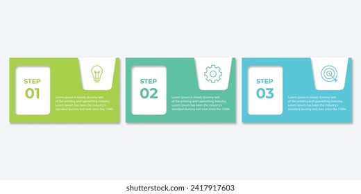 Plantilla de diseño infográfico. Concepto creativo con 3 pasos
