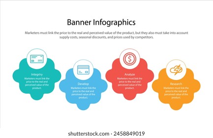 Infographic design template. Creative concept with 4 steps. Can be used for workflow layout, diagram, banner, webdesign. Vector illustration