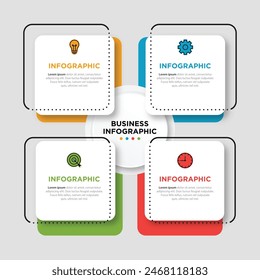 Infographic design template. Creative concept with 4 steps