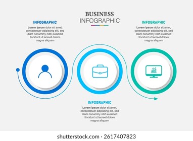 Infographic design template. Creative concept with 3 steps