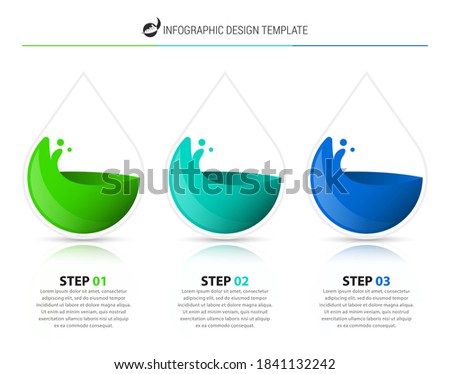 Infographic design template. Creative concept with 3 steps. Can be used for workflow layout, diagram, banner, webdesign. Vector illustration