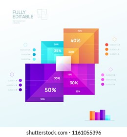 Infographic design template. Diagram for data presentation. Vector illustration.