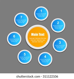 Infographic design/ Template for diagram, graph, presentation, chart and Business concept.