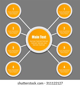 Infographic design/ Template for diagram, graph, presentation, chart and Business concept.