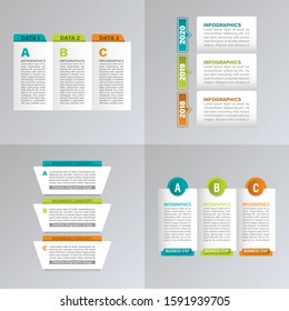Infographic design template for diagrams and graphs.