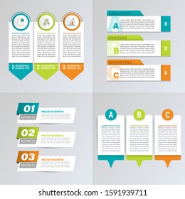 Infographic design template for diagrams and graphs.