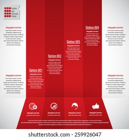 Infographic design template- display information with original and modern style. All elements in separate layers.
