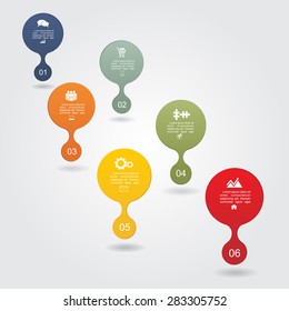Infographic design template with elements and icons. Vector illustration