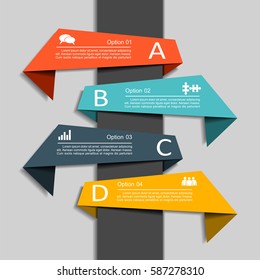 Infographic design template with elements and icons. Vector illustration.